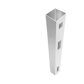 Barrette Outdoor Living Anderson 5 in. x 5 in. x 9 ft. White Vinyl Fence End Post 73040111