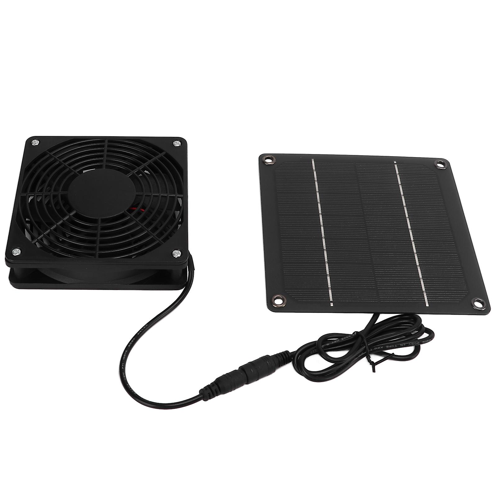 Solar Fan Effective Cooling Safety Protection Easily Install 3w 43.4cfm Solar Panel Fan Kit For Pet Houses Chicken Coop