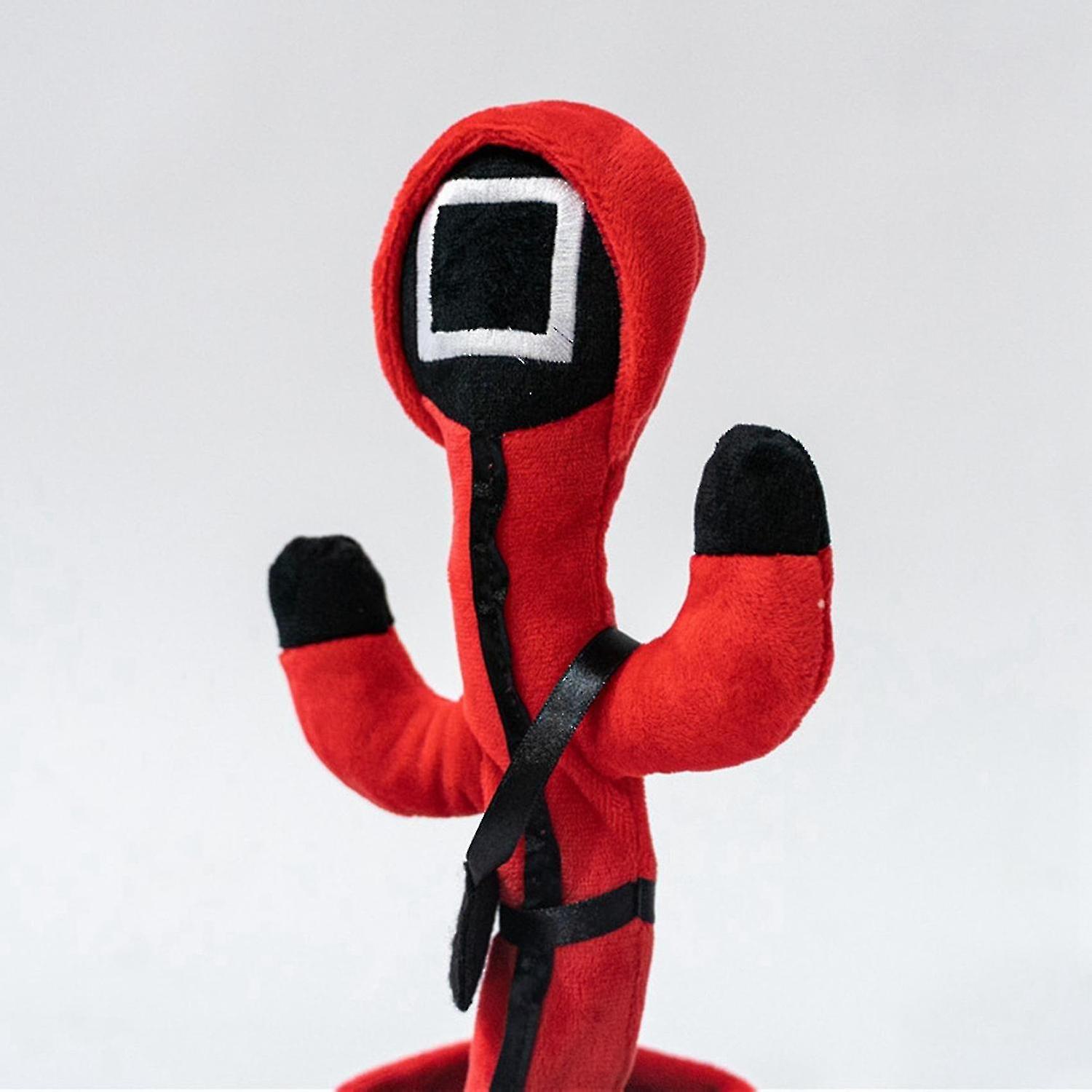 Compale Withcompale Withsquid Game Toy Doll Masked Little Red Man，squid Game Doll Triangular