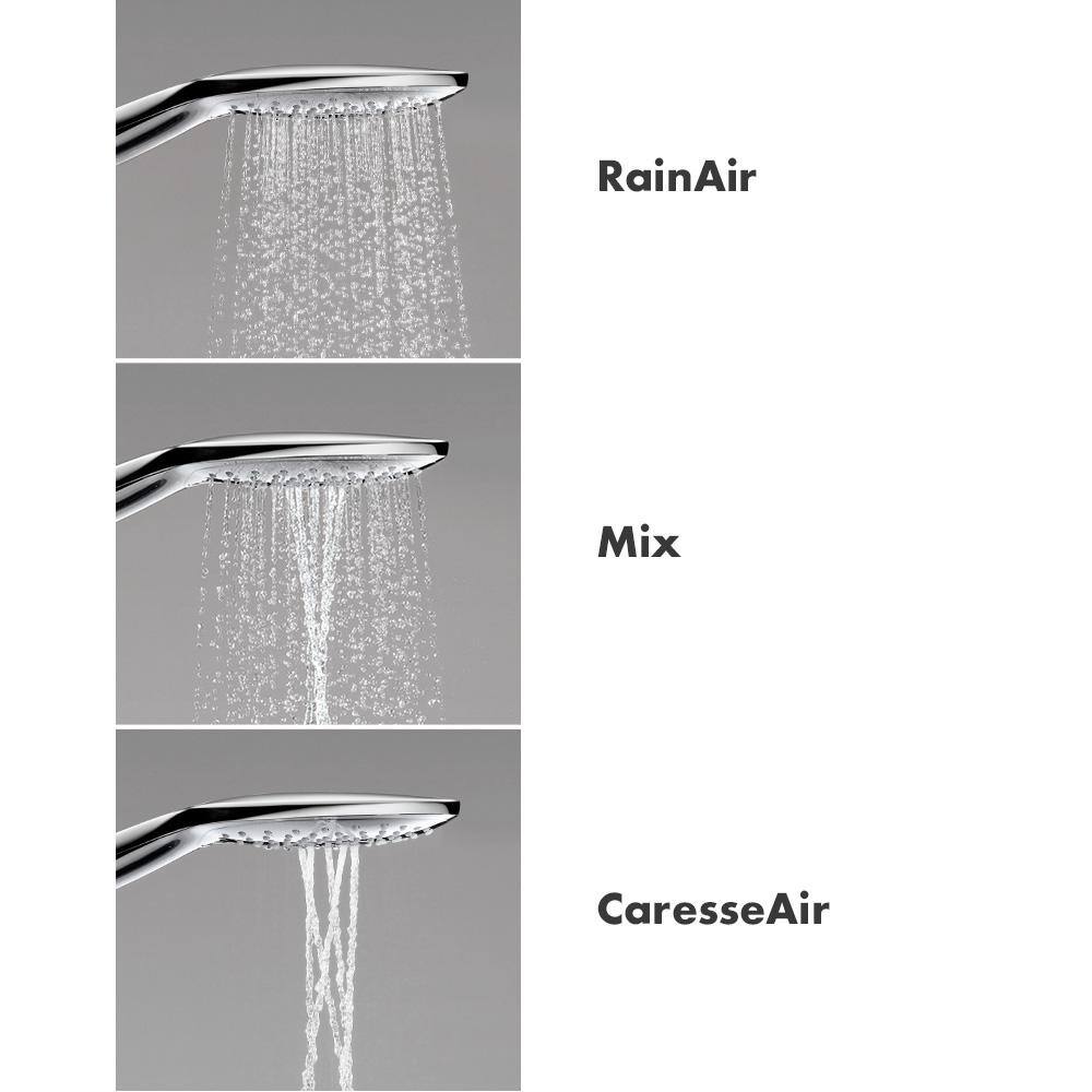 Hansgrohe Raindance 3-Spray Patterns 5.9 in. Single Wall Mount Handheld Shower Head in Chrome 28588001