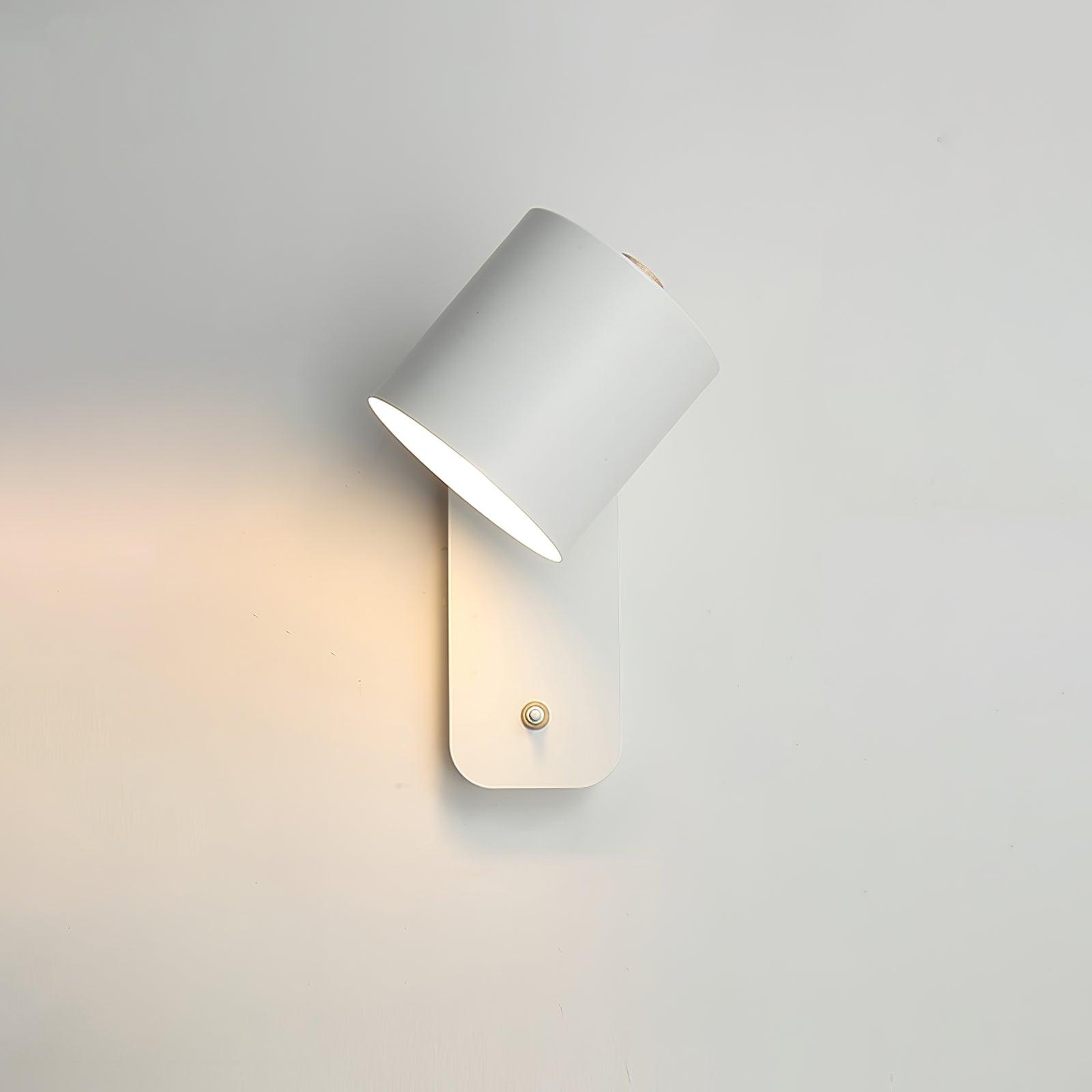 Rotatable Cylinder Plug-in Wall Lamp