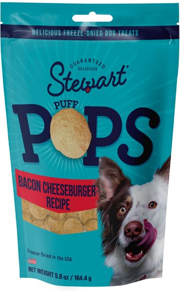 Stewart PuffPops Cheeseburger Recipe Freeze Dried Dog Treats