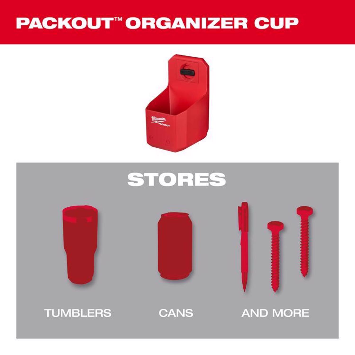 MW Packout Shop Storage 4 in. W X 7.25 in. H Garage Organizer Organizer Cup