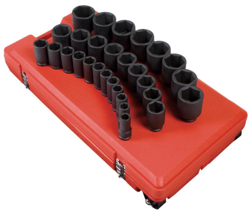 3/4 In. Drive 29 pc. SAE Deep Impact Socket Set ;