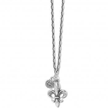 Brighton  Ferrara Fleur De Lis Petite Necklace