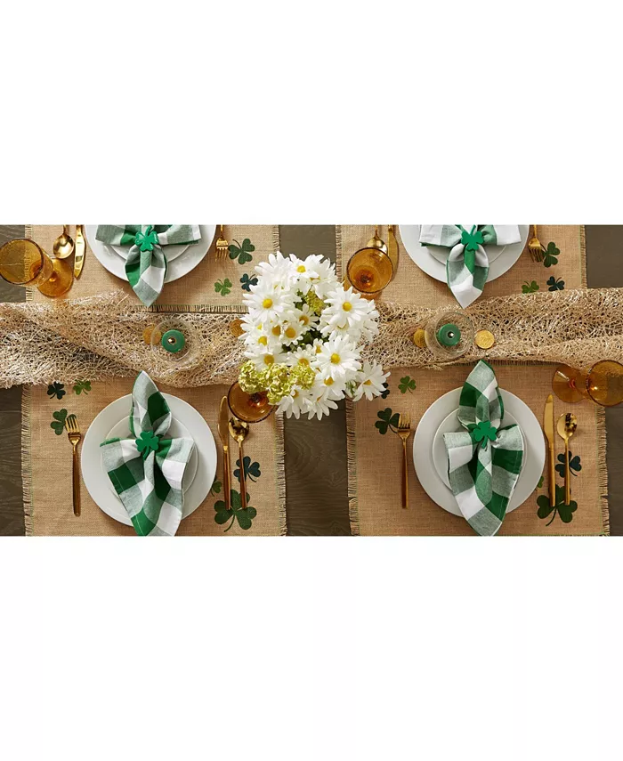 Design Imports Shamrock Jute Placemat Set of 6