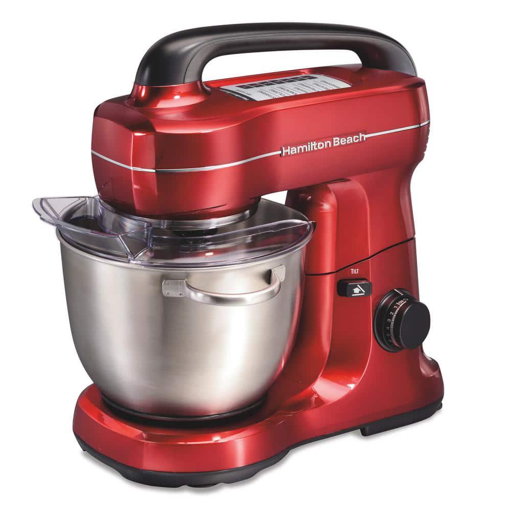 Hamilton Beach 4 Qt 7Speed Red Stand Mixer with Tilt Head