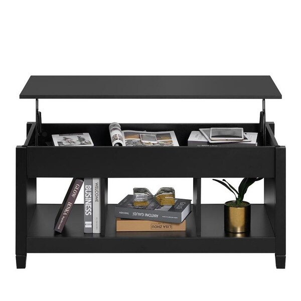 Lift Top Coffee Table Dining Table for Office， Small Apartment