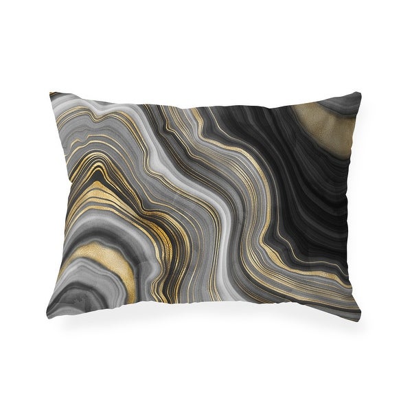 FORTIFICATION AGATE Indoor|Outdoor Lumbar Pillow by Kavka Designs - 20X14