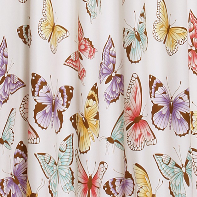 2pc Flutter Butterfly Window Curtain Set Pink Lush D cor