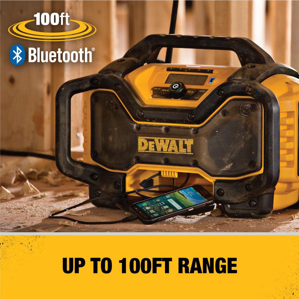 DEWALT 12V/20V/60V BLUETOOTH CHARGER RADIO DCR025 from DEWALT