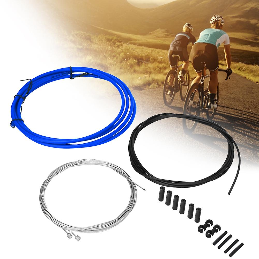 Bike Shifting Lever Cable Sets Wire Tube Line Kit Cycling Accessory For Mountain Road Bicycleblue