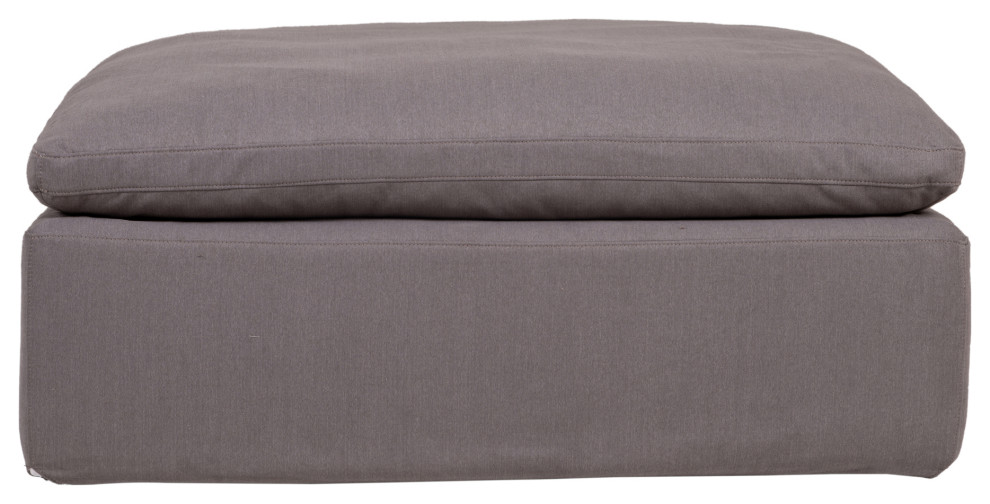 Clay Ottoman Livesmart Fabric   Transitional   Footstools And Ottomans   by Moe  x27s Home Collection  Houzz