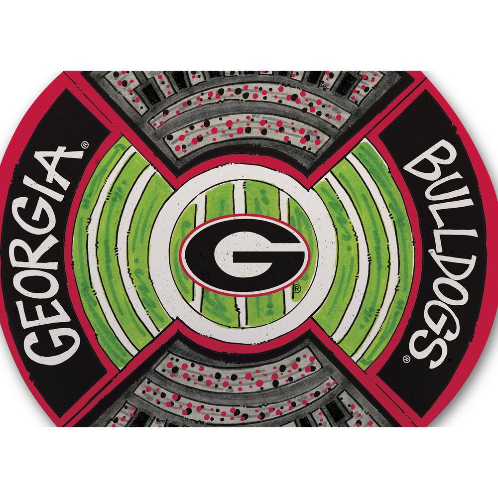 Magnolia Lane University of Georgia Football Stadium Melamine Platter 20151