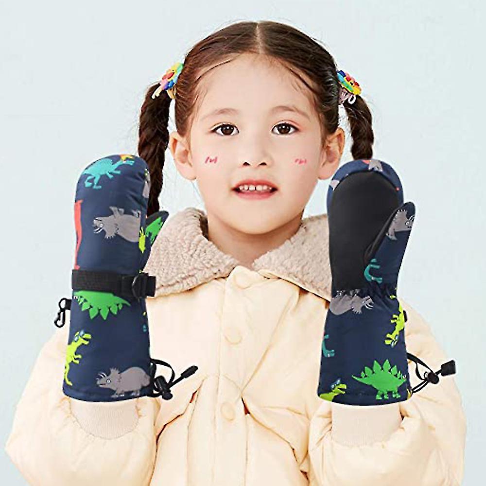 1 P Kids Gs Compatible With Boys Girls Ski Mittens Outdoor C