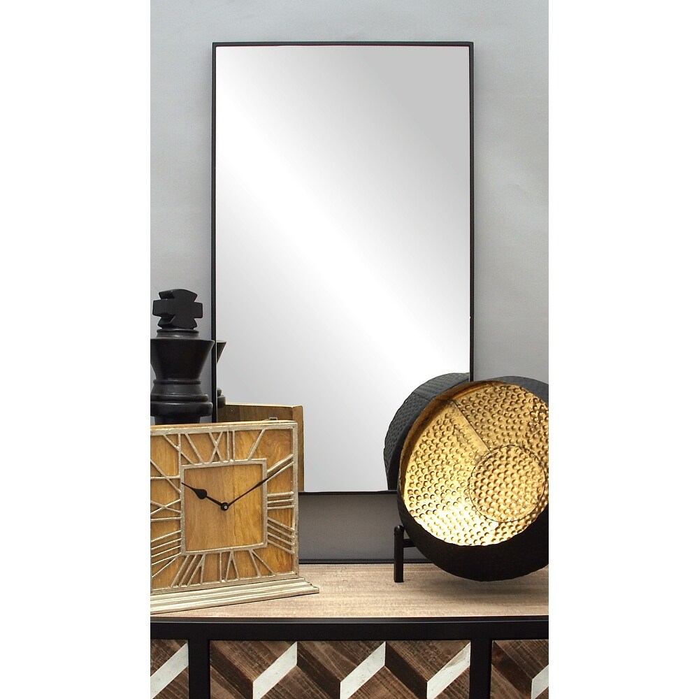 Contemporary Rectangular Wall Mirror   Multiple Finishes and Sizes