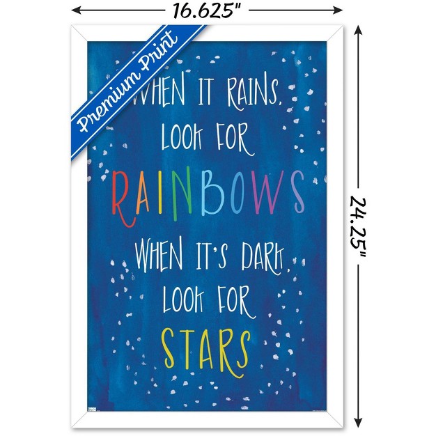 Trends International Erin Clark Rain stars Framed Wall Poster Prints