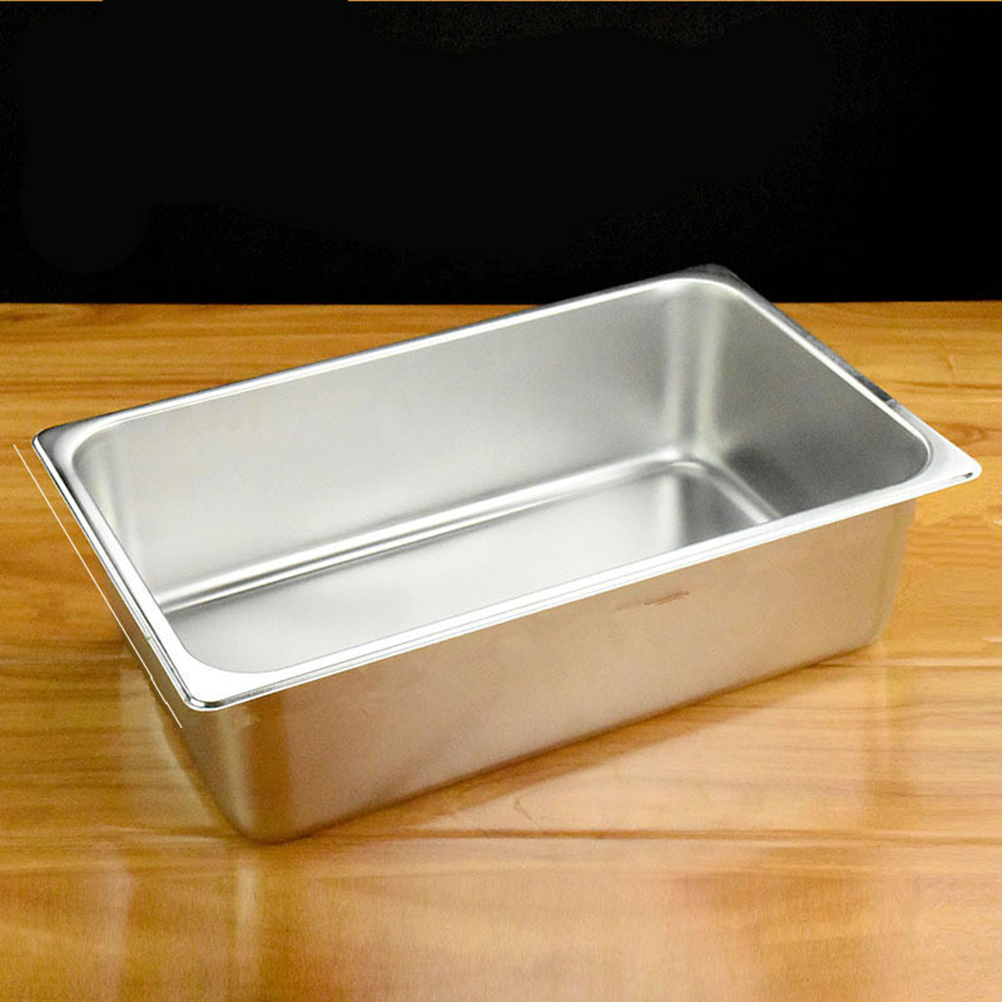 Etereauty Butter Dish Stainless Steel Tray Keeper Plate Square Case Dessert Serving Platter Box Storage Metal Meat Container