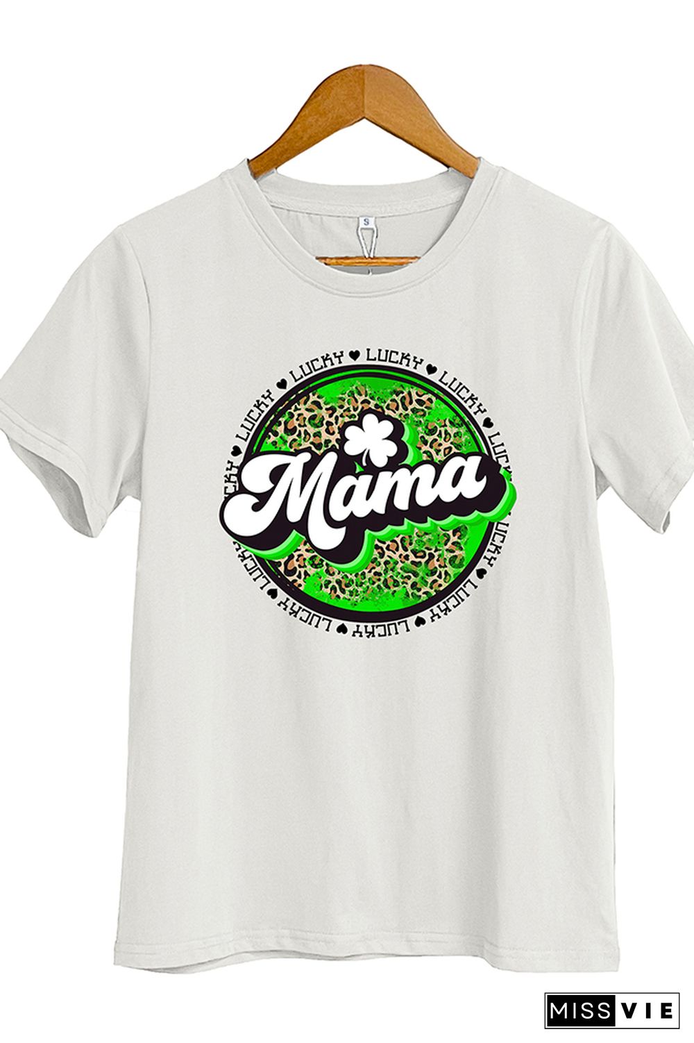 Lucky Mama Short Sleeve Graphic Tee Wholesale