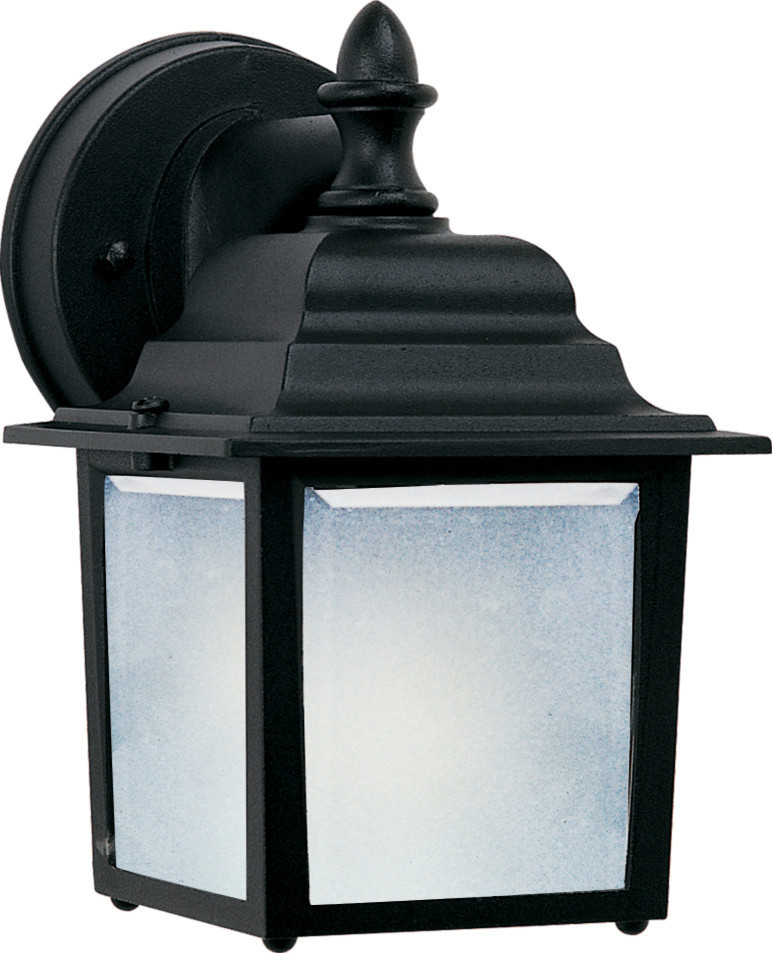 Maxim Lighting 66924BK Builder Cast 9W 1 LED Outdoor Wall   Traditional   Outdoor Wall Lights And Sconces   by The Lighthouse  Houzz