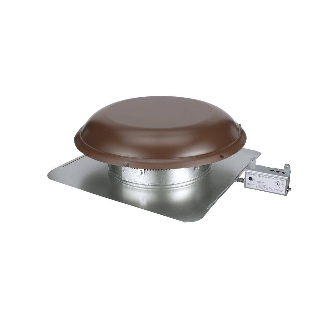 Air Vent 1500 CFM Brown Power Roof Mount Attic Ventilator ASRHPBR