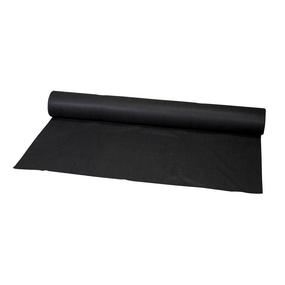 Mutual Industries 6 ft. x 300 ft. Black Polypropylene Non Woven Filter Fabric 35-6-300