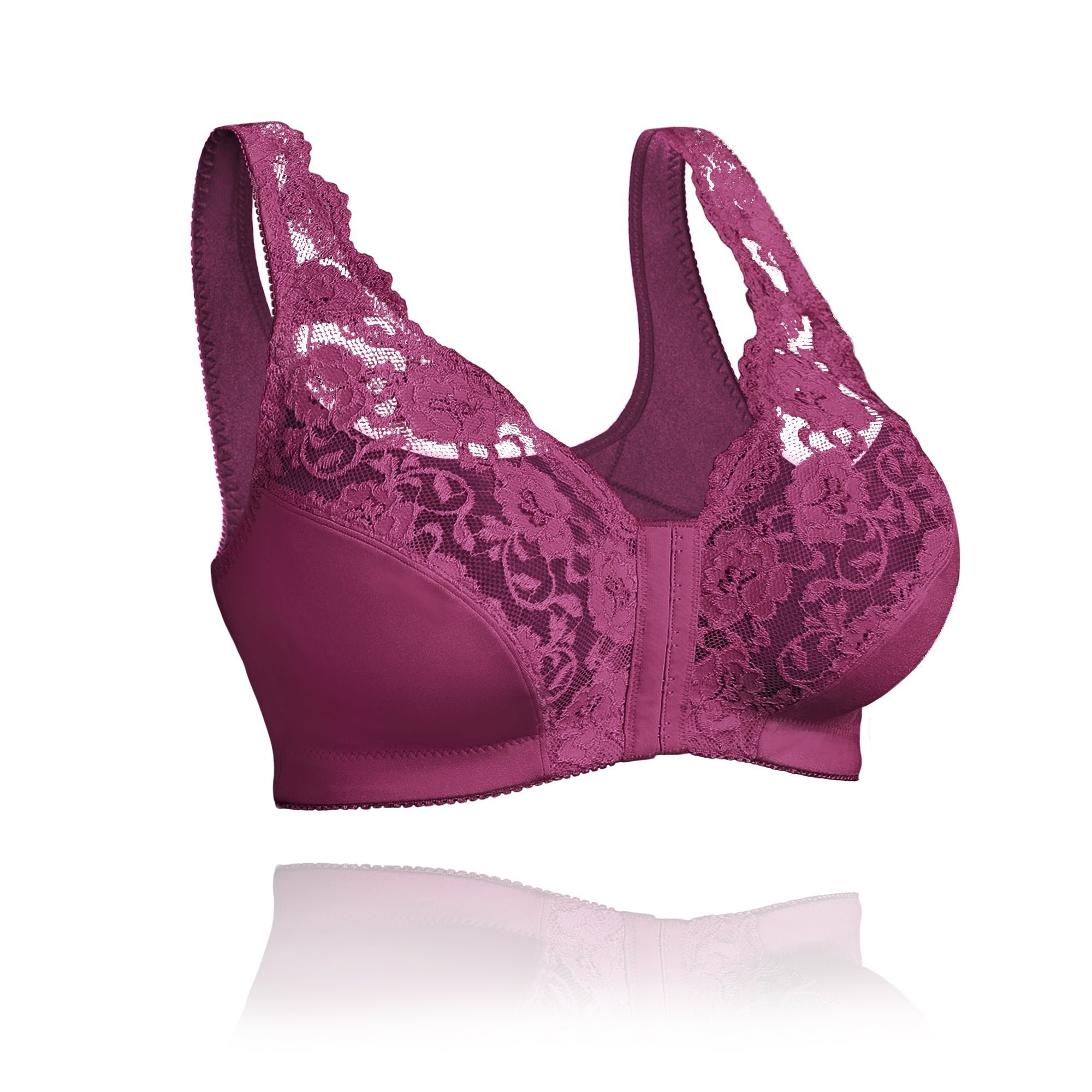 Front hooks, stretch-lace, super-lift, and posture correction