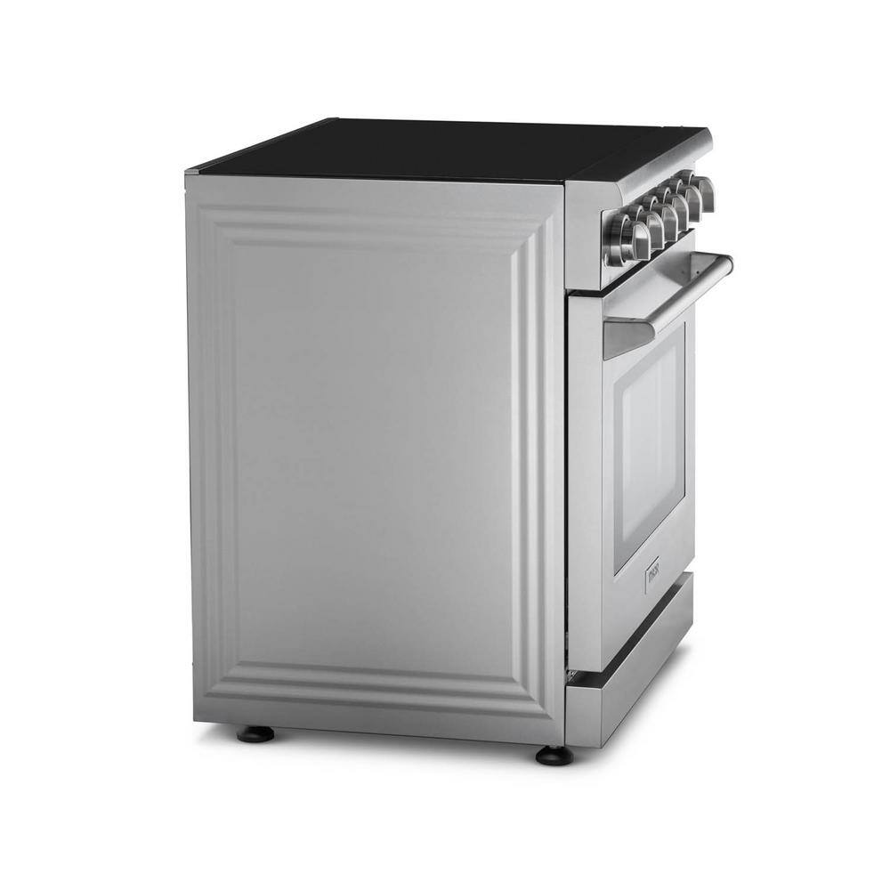 Thor Kitchen 30 in. 4.55 cu. ft. Single Oven Electric Range with Convection in Stainless Steel HRE3001