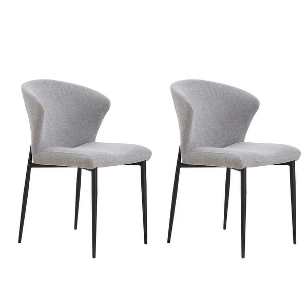 Williamspace Modern Fabric Upholstered Dining Chairs Set of 2/4