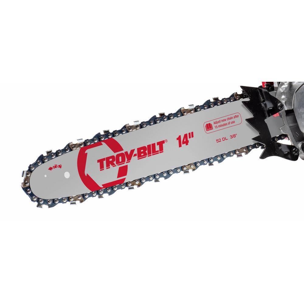 Troy-Bilt 14 in. 42 cc 2-Cycle Lightweight Gas Chainsaw with Automatic Chain Oiler TB4214