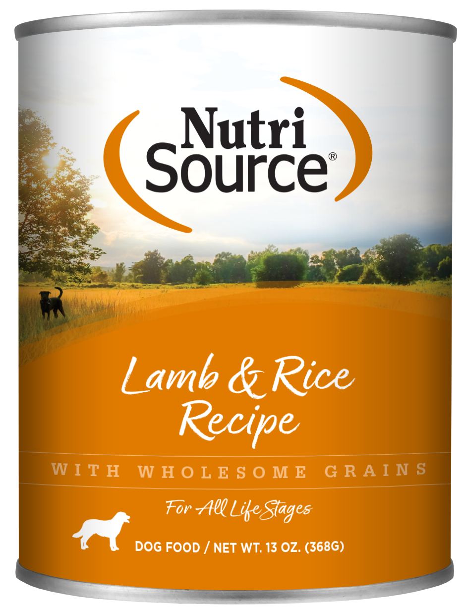 NutriSource Adult Lamb  Rice Canned Dog Food
