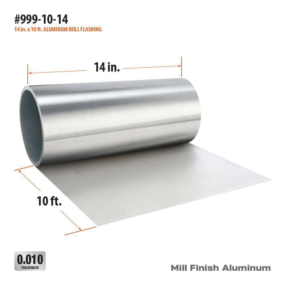 Gibraltar Building Products 14 in. x 10 ft. Aluminum Roll Valley Flashing 999-10-14