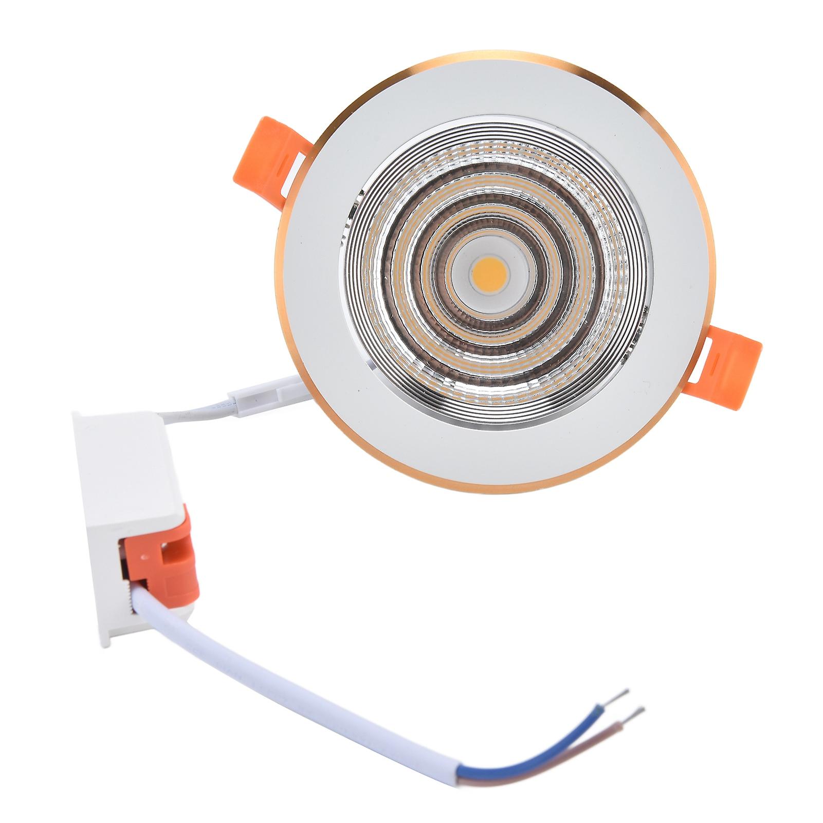 Recessed Lighting 4.3in Hole 7W Warm Light 3000K Adjustable Angle LED Halo Light for Hallway Kitchen Bedroom 100‑264V