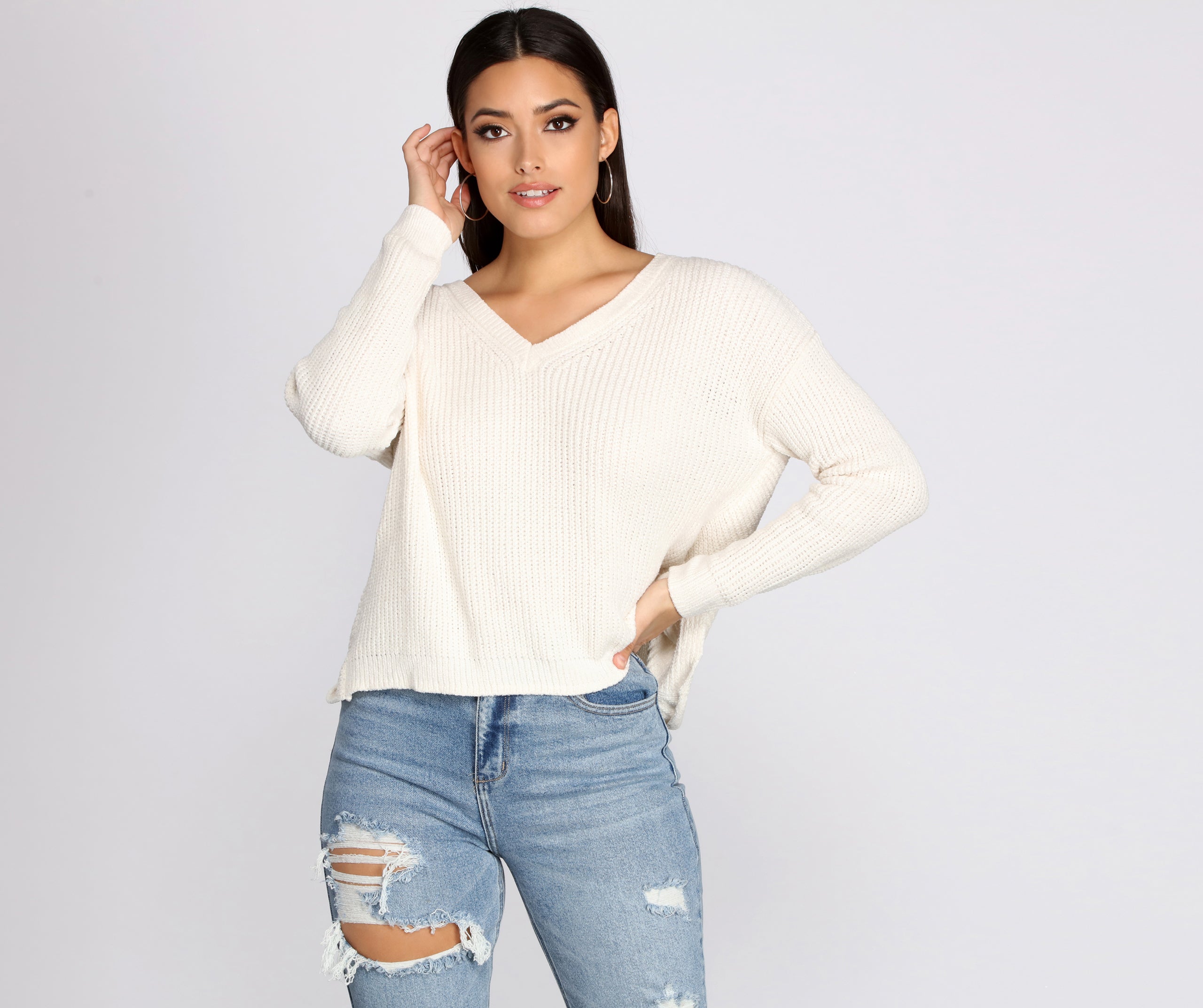 Right Time, Right Place Chenille Sweater