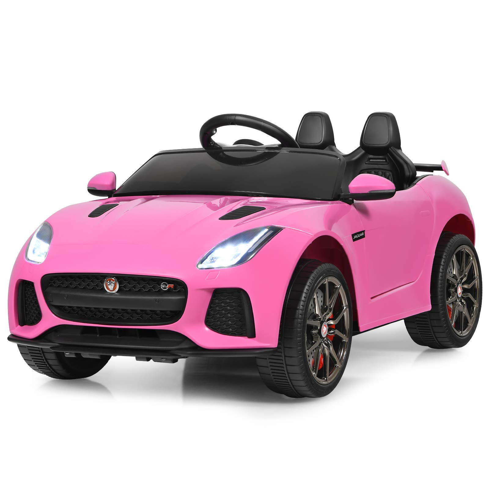 Costzon Ride on Car, 12V Licensed Jaguar F-Type SVR Battery Powered Ride on Toy w/ 2.4G Remote Control