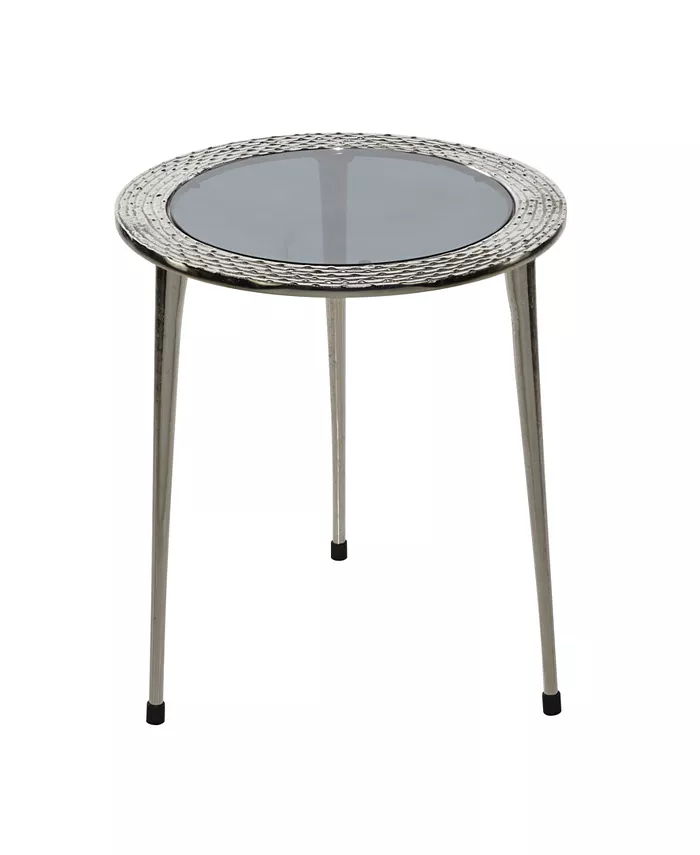 Rosemary Lane Contemporary Aluminum Accent Table