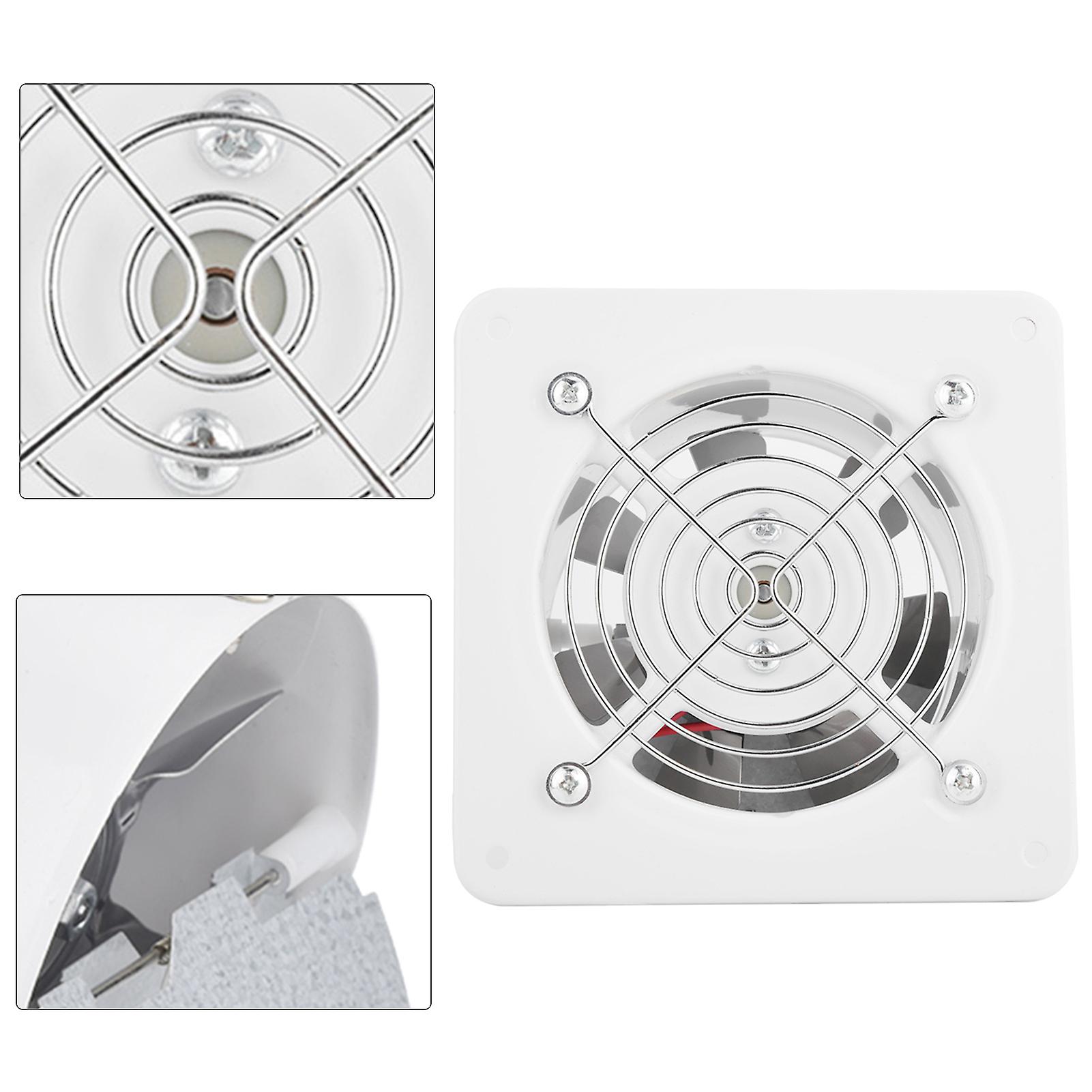 25w 220v Wall Mounted Exhaust Fan Low Noise Home Bathroom Kitchen Garage Air Vent Ventilation