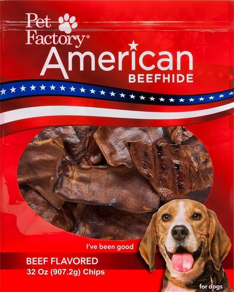 Pet Factory Beefhide Chips Beef Flavored Dog Hard Chews