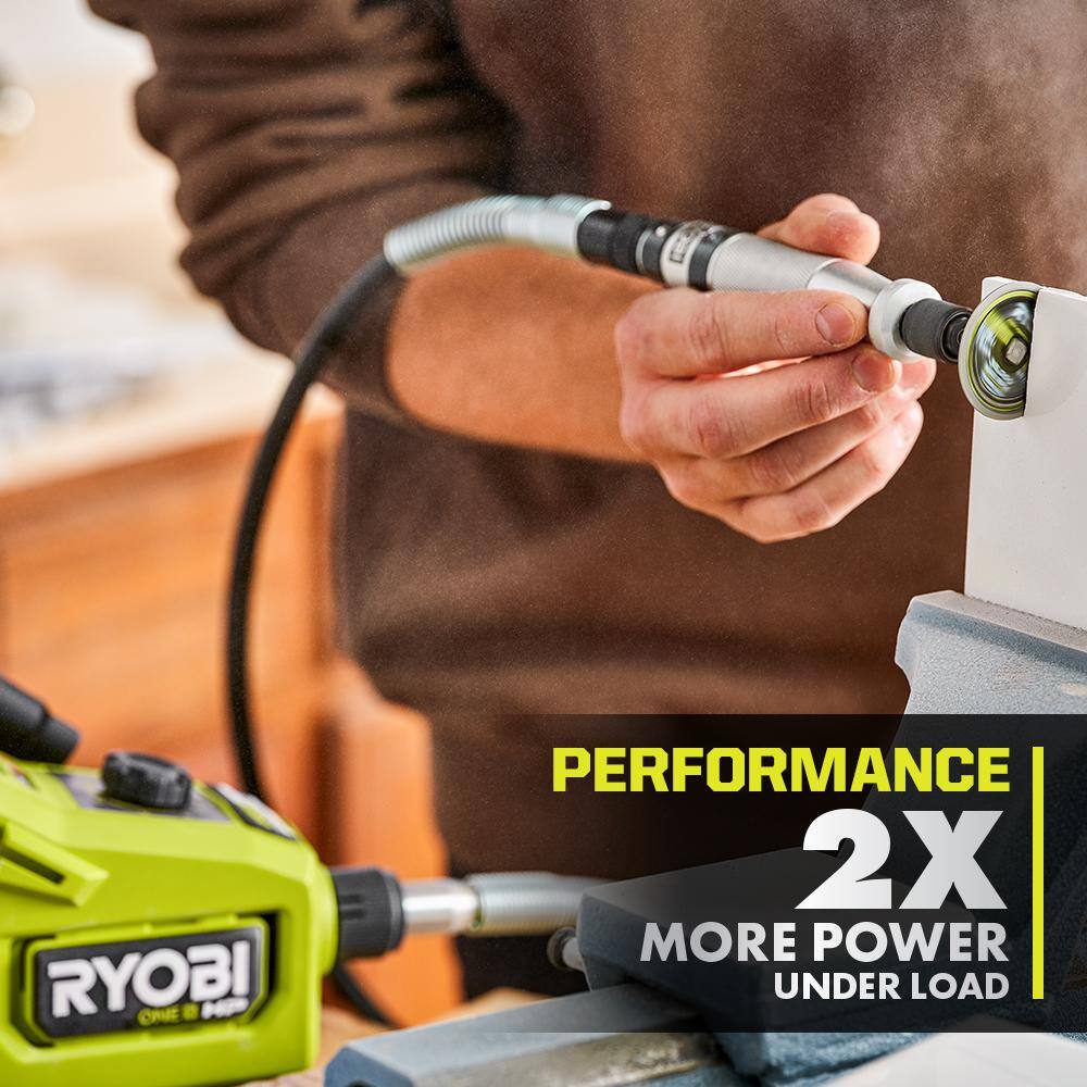 RYOBI ONE+ 18V HIGH PERFORMANCE Kit w (2) 4.0 Ah Batteries 2.0 Ah Battery 2-Port Charger  ONE+ HP Brushless Rotary Tool PSK023-PBLRT01B