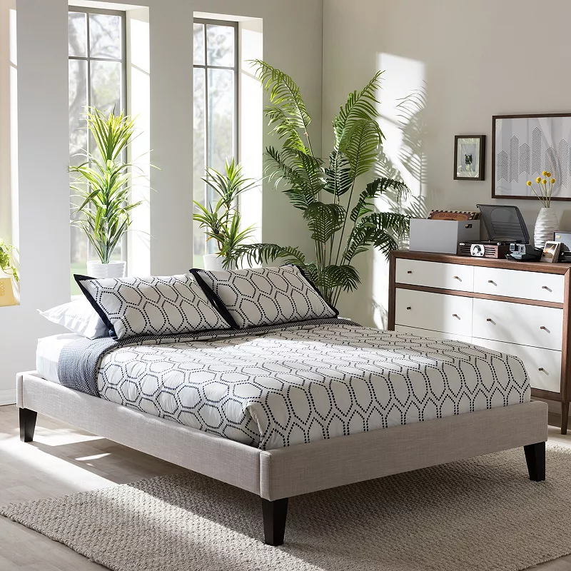 Baxton Studio Lancashire Upholstered Bed Frame