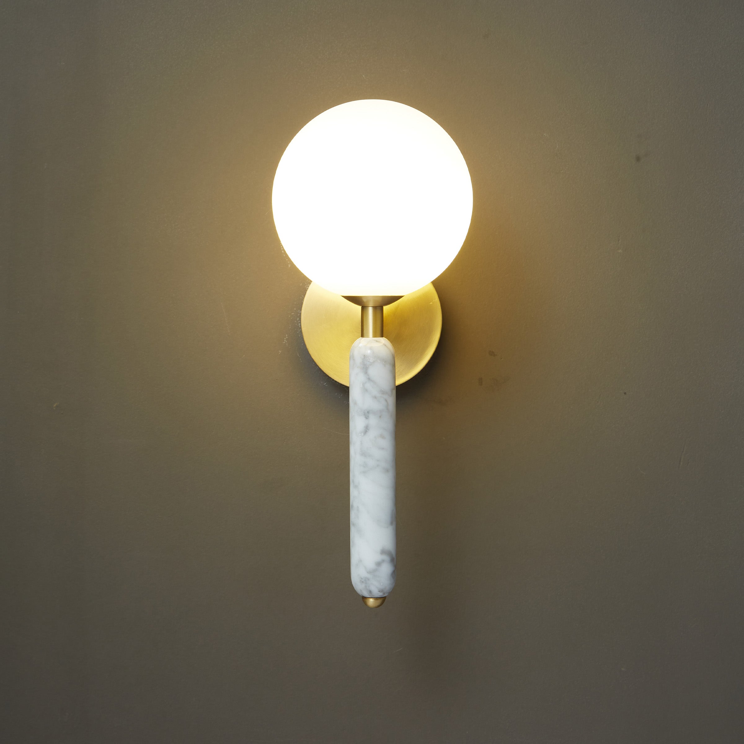 White Marble Wall Lamp 6602-We