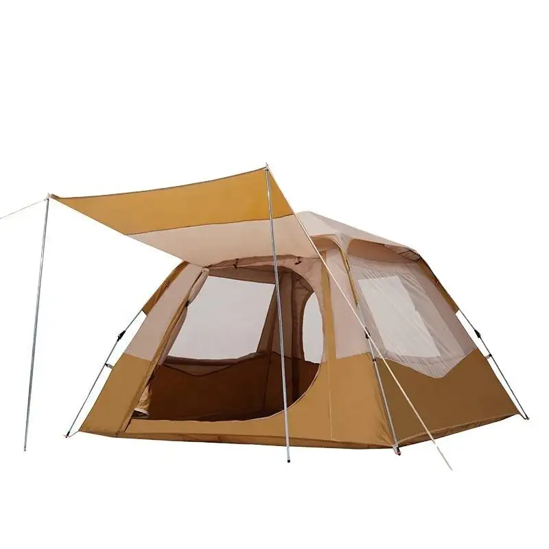 Wholesale 1 4 people waterproof and mildew proof camping tent family automatic quick open hiking tent