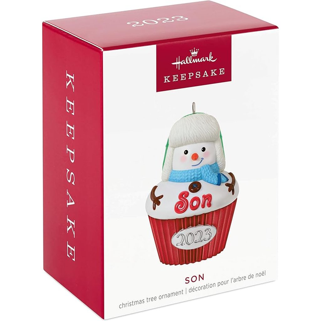 Hallmark  2023 Keepsake Ornament Son Cupcake