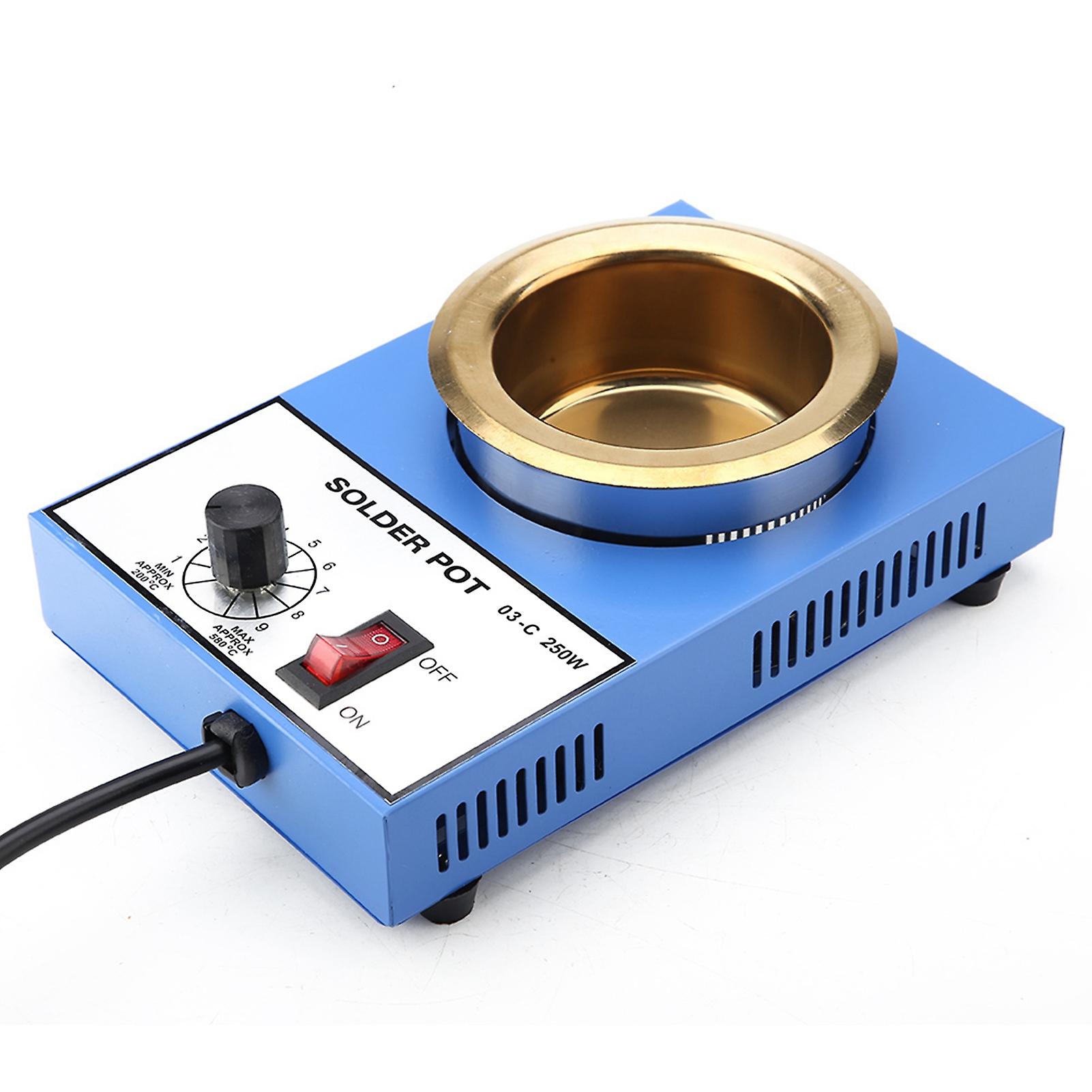 220v 80mm Solder Pot Soldering Pot Desoldering Bath (eu Plug) (250w)