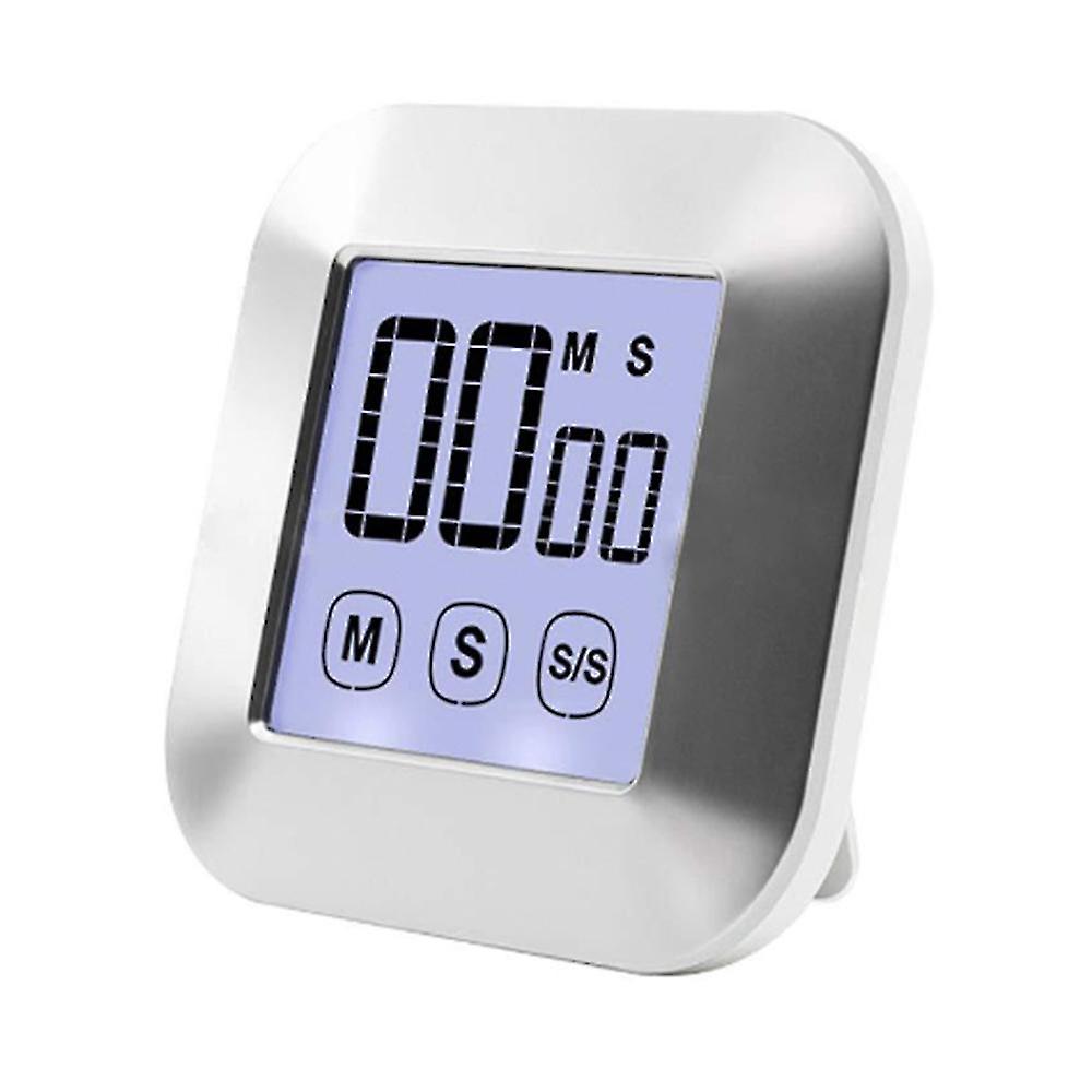 Touchscreen Digital Kitchen Timer Magnetic Stopwatch Lcd Display Electronic Timer Egg Timer With Stand， Loud Alarm Clock， Cooking Timer