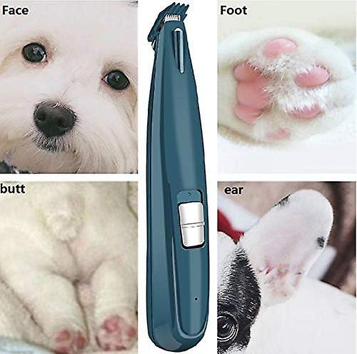 Auniq Pet Foot Hair Clipper With Led Light， Dog Grooming Clippers Cordless Pet Hair Trimmer Quiet Rechargeable Shaving Tool