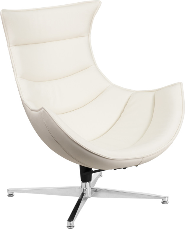 Leather Swivel Cocoon Chair   Midcentury   Armchairs And Accent Chairs   by Furniture East Inc.  Houzz