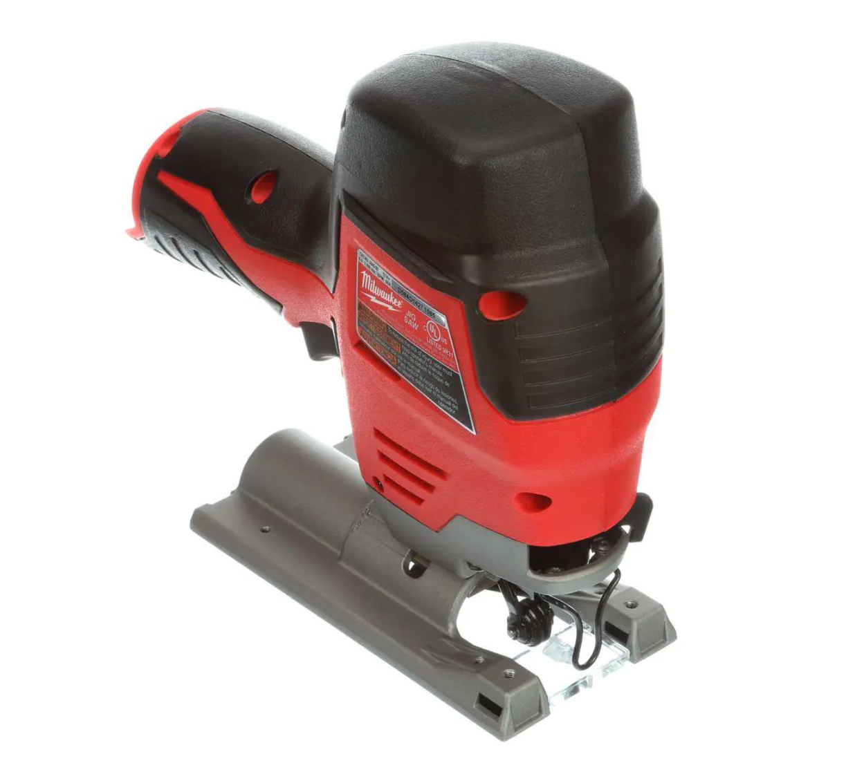 Milwaukee 2445-20-2457-20-48-11-2460 M12 12V Lithium-Ion Cordless Jig Saw with M12 3/8 in. Ratchet and 6.0 Ah XC Battery Pack