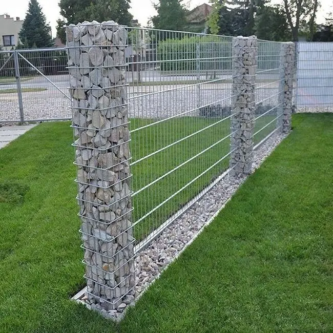 Factory direct heavy duty gabion wire mesh basket pvc coated gabion box / 2x1x1m welded gabion retaining wall