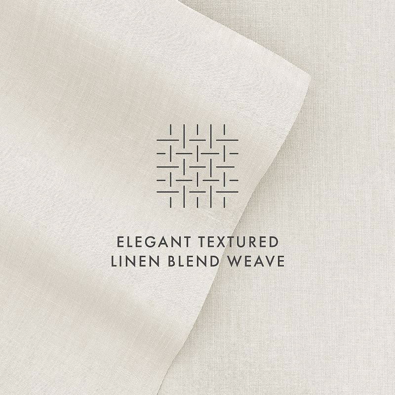 Home Collection Luxury Rayon From Bamboo and Linen Blend 4-piece Sheet Set